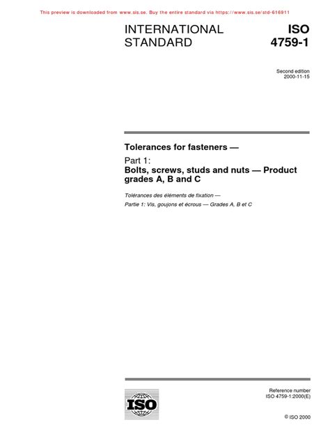 Read Online Iso 4759 1 E Sai Global 