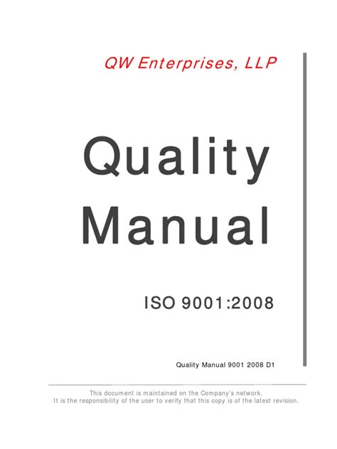 Read Iso 9001 2008 Quality Manual Giza Systems File Type Pdf 