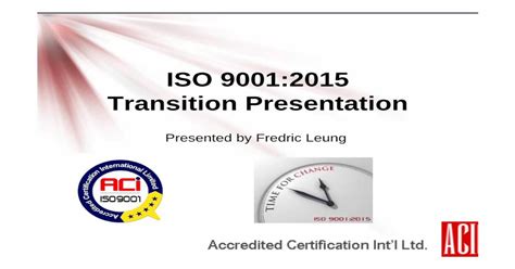 Read Online Iso 9001 2015 Transition Presentation Aci 