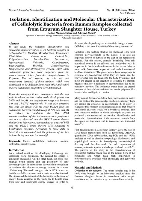 isolation identification and molecular characterization of