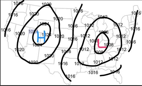 Isotherm And Isobar Map