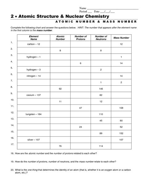 Isotopes And Atomic Mass Worksheet Answers Mdash Which Atom Is Which Worksheet - Which Atom Is Which Worksheet
