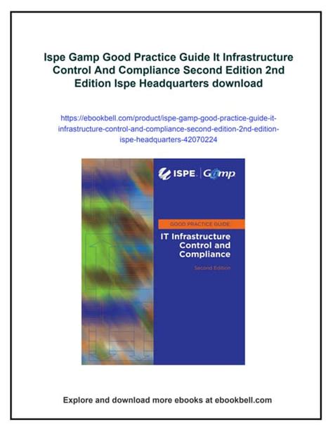 Ispe Gamp Good Practice Guide Electronic Records And Data