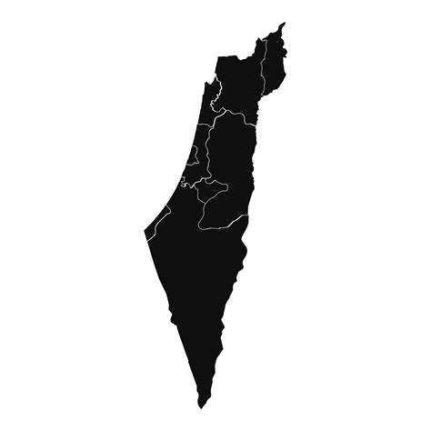 israel map vector
