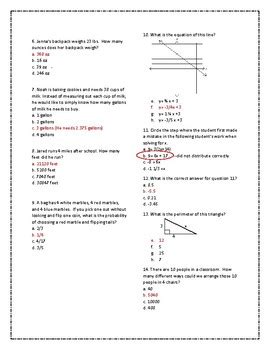 istep multiple choice practice questions 6th