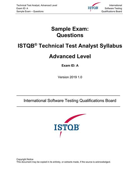 Read Istqb Advanced Technical Test Analyst Sample Papers 