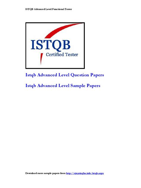 Read Istqb Sample Papers Pathshala 