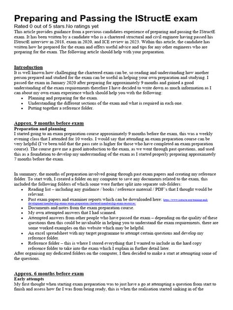 istructe experience report