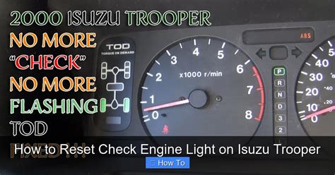  Isuzu Trooper Check Engine Light