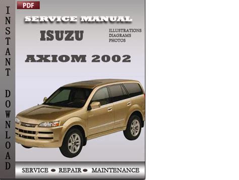 Full Download Isuzu Axiom 2002 Owners Manual 