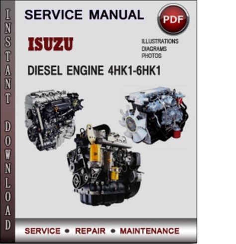 Full Download Isuzu Diesel Engine 4Hk1 6Hk1 Factory Service Repair Manual 