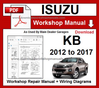 Download Isuzu Kb 260 Workshop Manual 