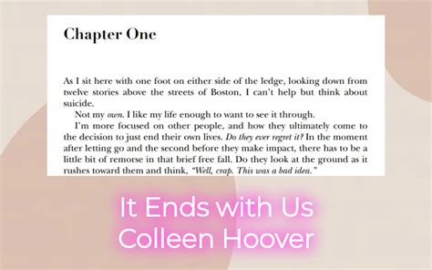 It Ends With Us Chapter Summary