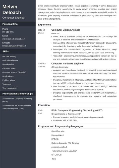 It Engineer Cv Example Guide Land The Best Best Resume Format For It Engineers - Best Resume Format For It Engineers