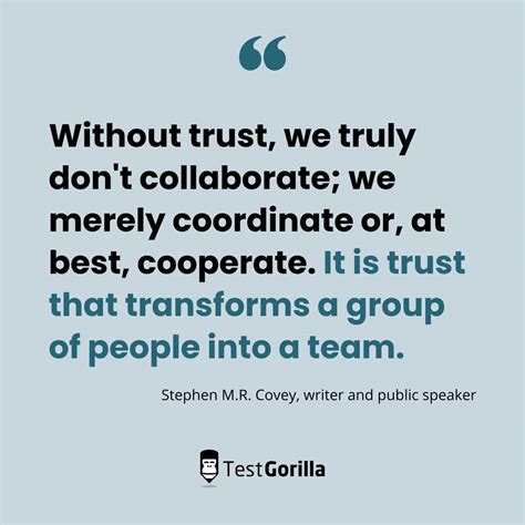 it will never work without trust