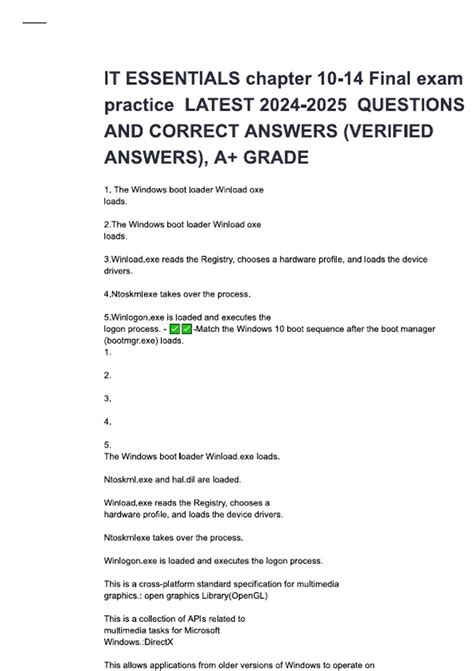 Full Download It Essentials Chapter 10 Test Answers 