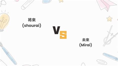 italki - difference between 未来(Mirai) VS 将来(Shourai) …