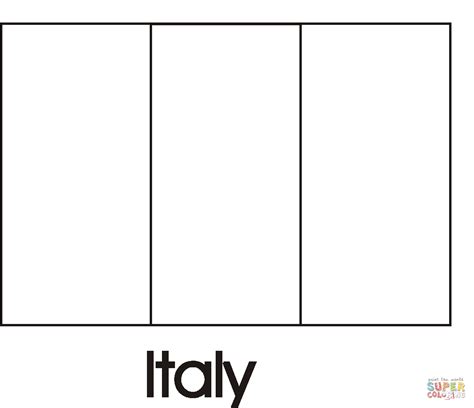 Italy Flag Coloring Country Flags Italy Flag Coloring Page - Italy Flag Coloring Page