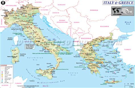 Italy Greece Map