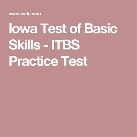 Itbs Practice Test
