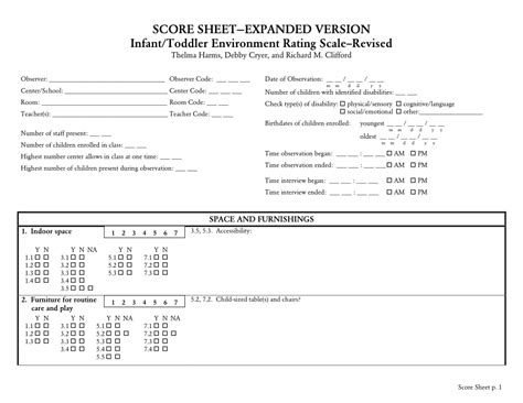Iters Score Sheet