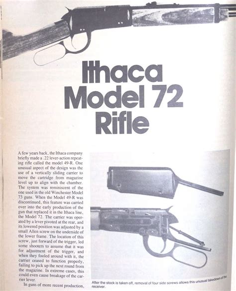 Read Ithaca Model 72 Saddle Gun Manual 