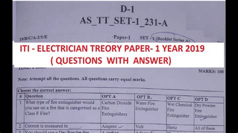 Read Online Iti Electrician Theory Question Paper File Type Pdf 