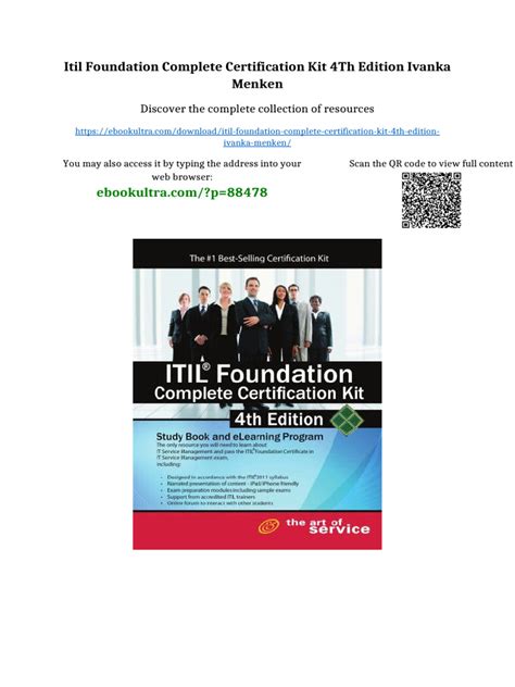 Itil Foundation Complete Certification Kit Fourth Edition Study Book And Online Course