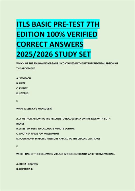 Full Download Itls Basic Pretest 7Th Edition Answers 
