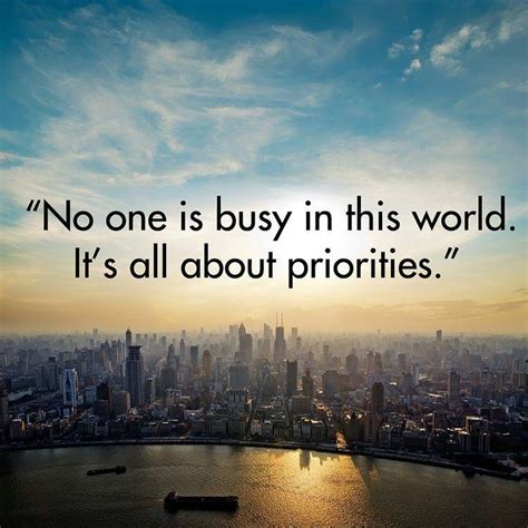 It's All About Priorities