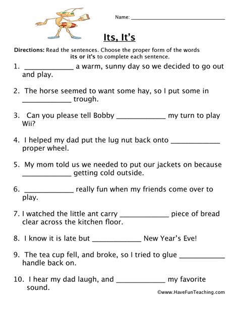 Its It S Worksheet   Free Printable Letter S Worksheets For Kindergarten - Its It's Worksheet
