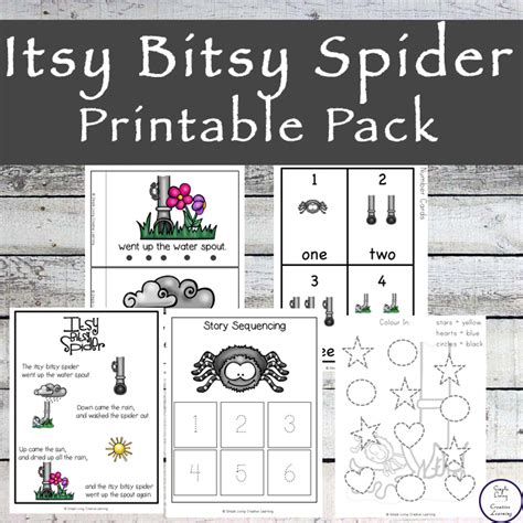 Itsy Bitsy Spider Printable Pack Simple Living Creative Itsy Bitsy Spider Printable Book - Itsy Bitsy Spider Printable Book