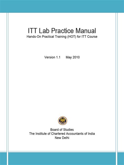 Itt Lab Practice Manual