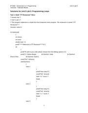 itt tech et2560 c programming lab answers