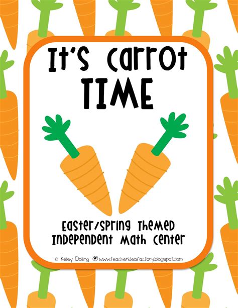 Itu0027s Carrot Time Math Center Freebie Teacher Idea Math Carrot - Math Carrot