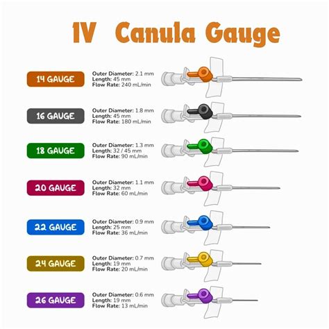 Iv Cannula Size
