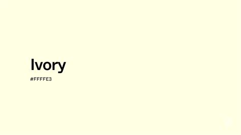 ivory color code