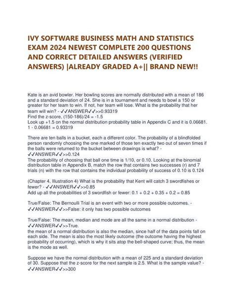 Ivy Software Test Answer For Managerial Accounting