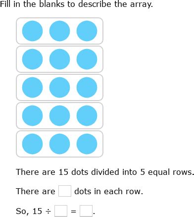 Ixl Dividing With Arrays Array For Division - Array For Division