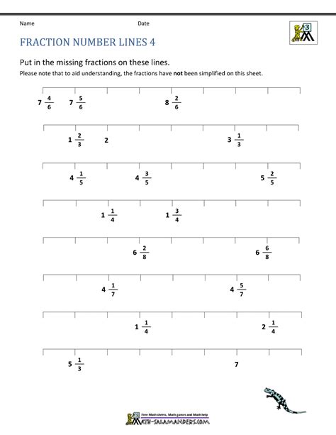 Ixl Fractions On A Number Line Number Lines And Fractions - Number Lines And Fractions
