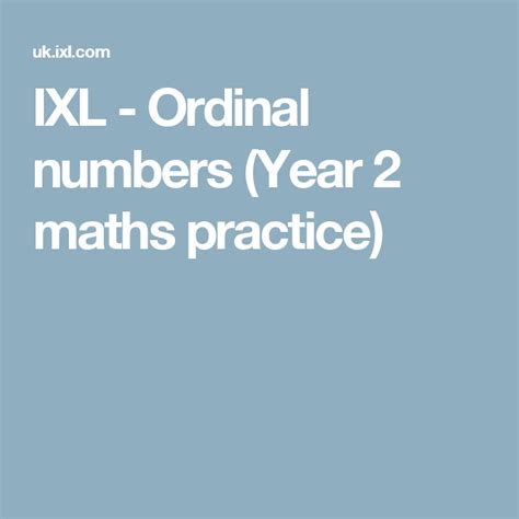 Ixl Ordinal Numbers Year 2 Maths Practice Ordinal Numbers Year 2 - Ordinal Numbers Year 2