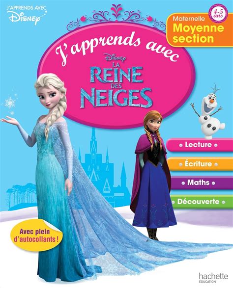 j apprends avec la la reine des neiges ms