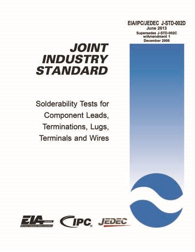 J Std 002d Solderability Tests For Component Leads
