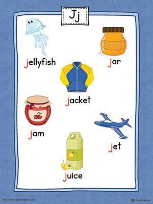 J Words For Kids Word Lists Amp Printable Preschool Words That Start With J - Preschool Words That Start With J