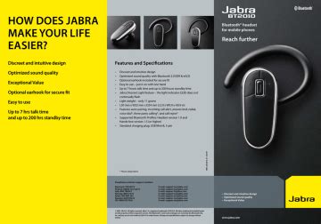 Read Jabra Bt2010 User Guide 