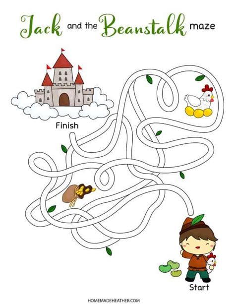 Jack And The Beanstalk Activity Printables Homemade Heather Jack And The Beanstalk Color Page - Jack And The Beanstalk Color Page