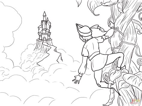 Jack And The Beanstalk Castle Coloring Page Jack And The Beanstalk Colouring - Jack And The Beanstalk Colouring