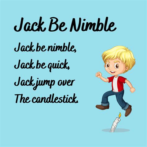 Jack Be Nimble Nursery Rhyme Lyrics Video And Jack Be Nimble Nursery Rhyme - Jack Be Nimble Nursery Rhyme
