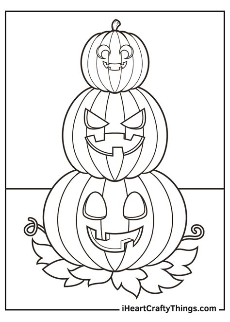 Jack O X27 Lantern Coloring Page Free Printable Halloween Jack O Lantern Coloring Pages - Halloween Jack O Lantern Coloring Pages