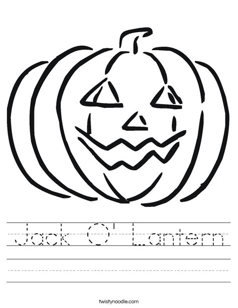 Jack Ou0027 Lantern Worksheet Twisty Noodle Jack O Lantern Worksheet - Jack O Lantern Worksheet